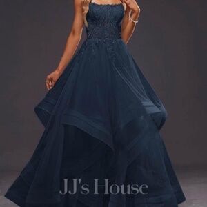 Navy Blue Prom Dress